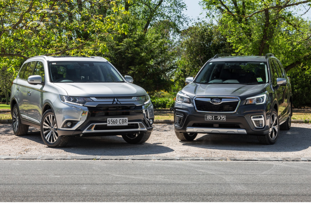 2020 Mitsubishi Outlander v Subaru Forester comparison - GearOpen.com