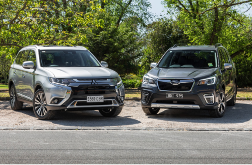 2020 Mitsubishi Outlander v Subaru Forester comparison