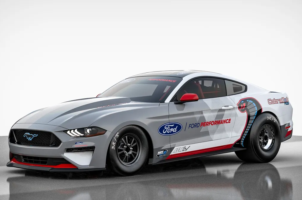 Ford Reveals Mustang Cobra Jet 1400 Electric Dragster