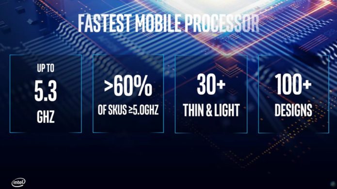 Intel calls its 5.3GHz 'Comet Lake-H' chip for gaming laptops the 'fastest mobile processor'