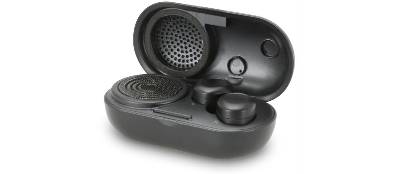 iLive Truly Wire-Free Earbuds With Charging Case and Speaker (IAEBTS410)