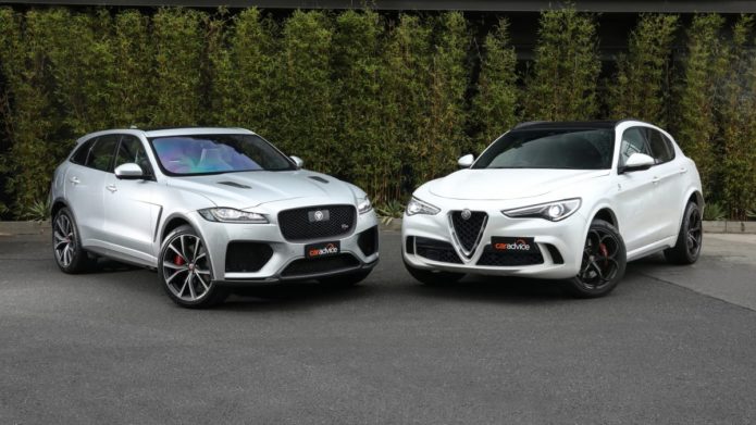 Mega-SUVs from Italy and England square off: Alfa Romeo Stelvio Quadrifoglio v Jaguar F-Pace SVR comparison