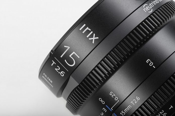 New Irix Cine 15mm T2.6 Lens for Sony E, MFT and Canon PL