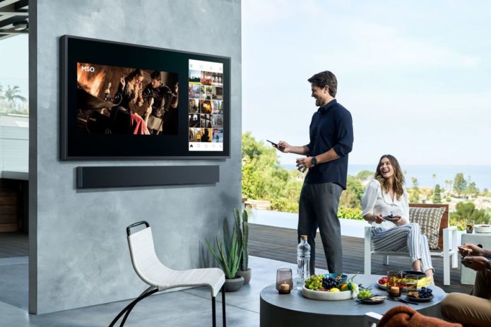 Samsung’s new Terrace 4K QLED TV is designed for the great outdoors
