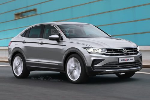 Volkswagen Tiguan Coupe spied and rendered