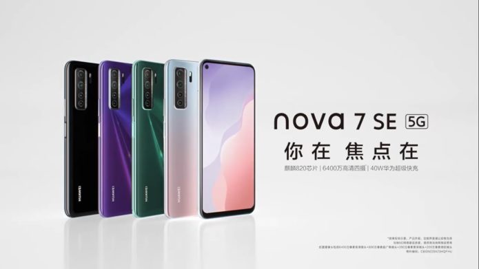 Huawei Nova 7SE 5G vs. Realme x50 5G specs comparison