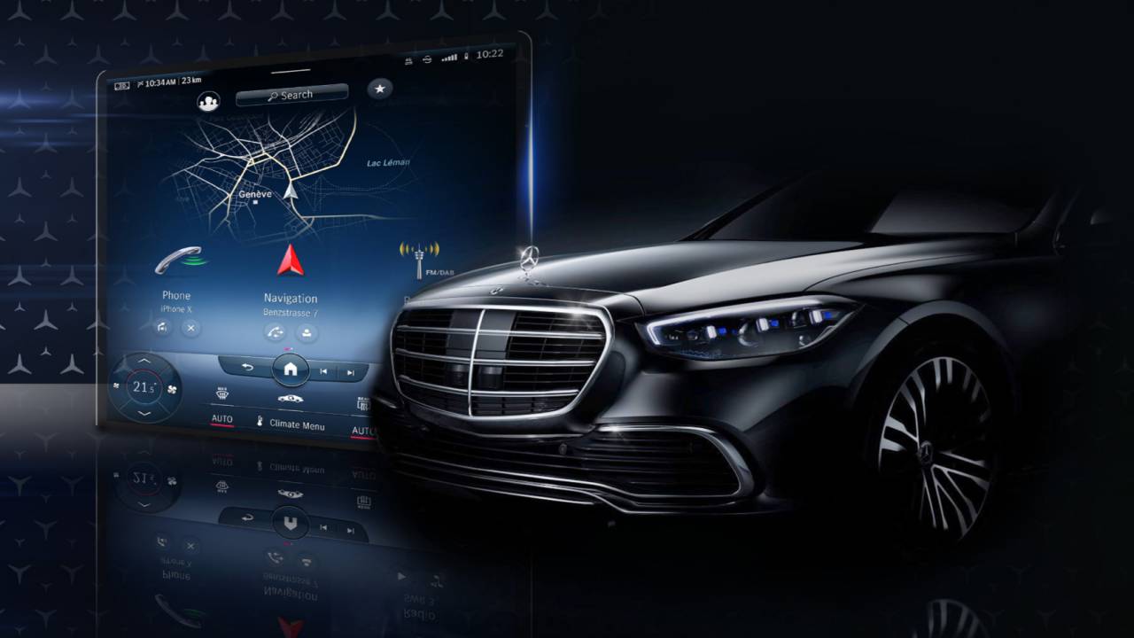 2021 Mercedes S-Class teases AR windshield and hybrid range boost