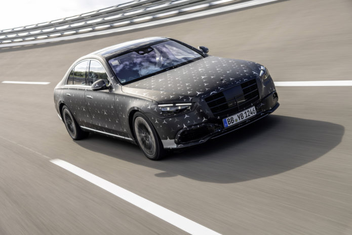 2021 Mercedes-Benz S-Class previews rear-axle steering and E-Active Body Control suspension