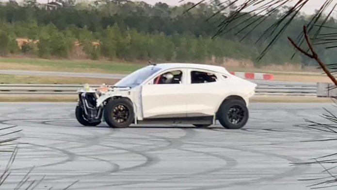 What have Ford Performance and RTR done to this drifting Mustang Mach-E?