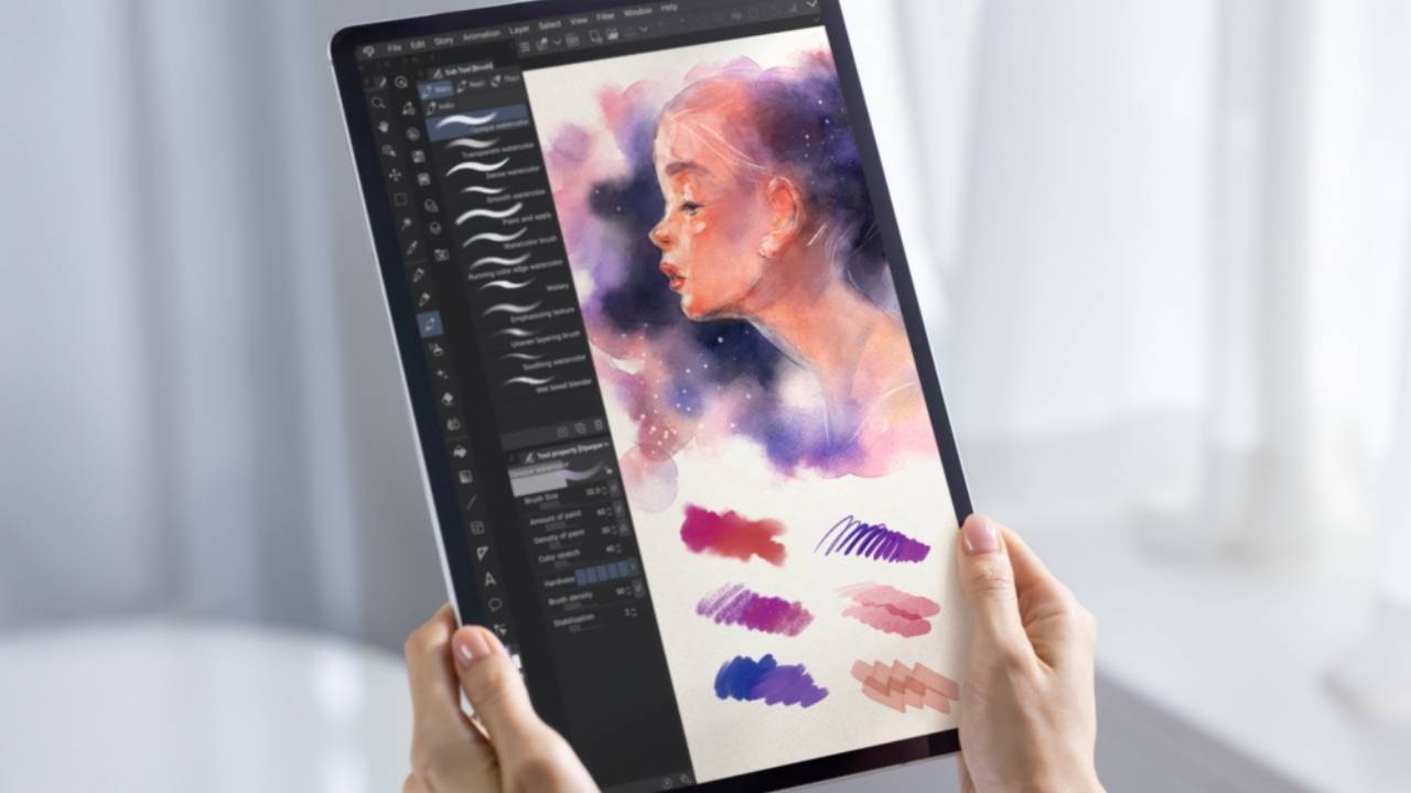 samsung galaxy tab s8 clip studio paint