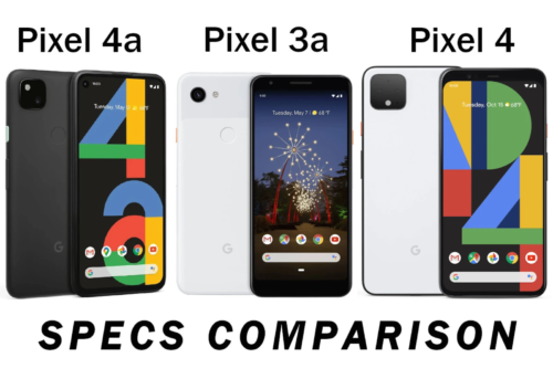 Google Pixel 4a vs Pixel 3a vs Pixel 4: design and specs comparison