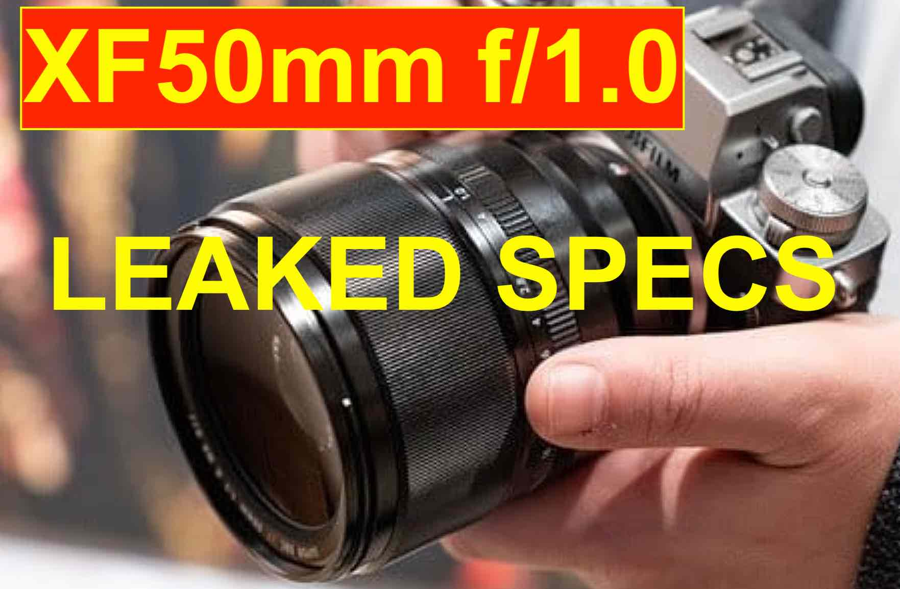Fujifilm XF 50mm f/1.0 Specs, Coming on September 3rd for $1,499