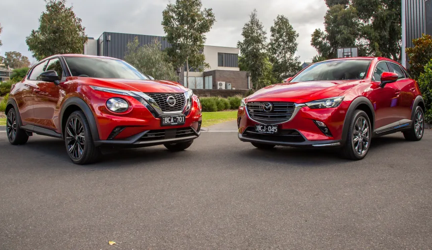 Small SUV review: 2020 Nissan Juke v Mazda CX-3 comparison