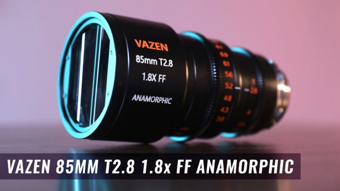 Vazen announces an $8,000 85mm T2.8 1.8x anamorphic lens for PL, EF mount cameras