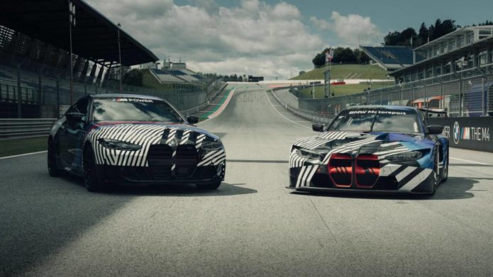 New BMW M4 Coupe and M4 GT3 prototype appears at the Red Bull Ring