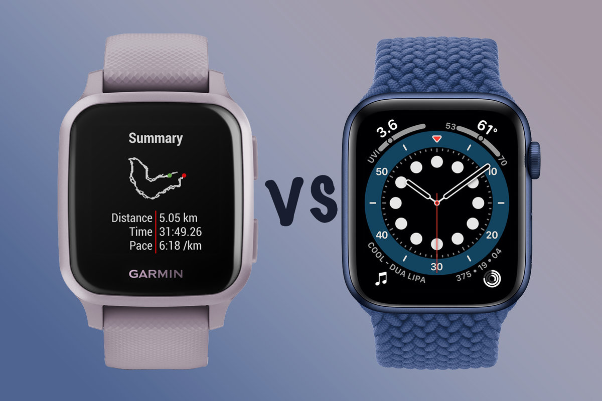 Garmin Venu Sq vs Apple Watch