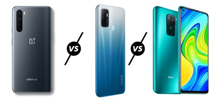 OnePlus Clover vs Oppo A53 vs Redmi Note 9