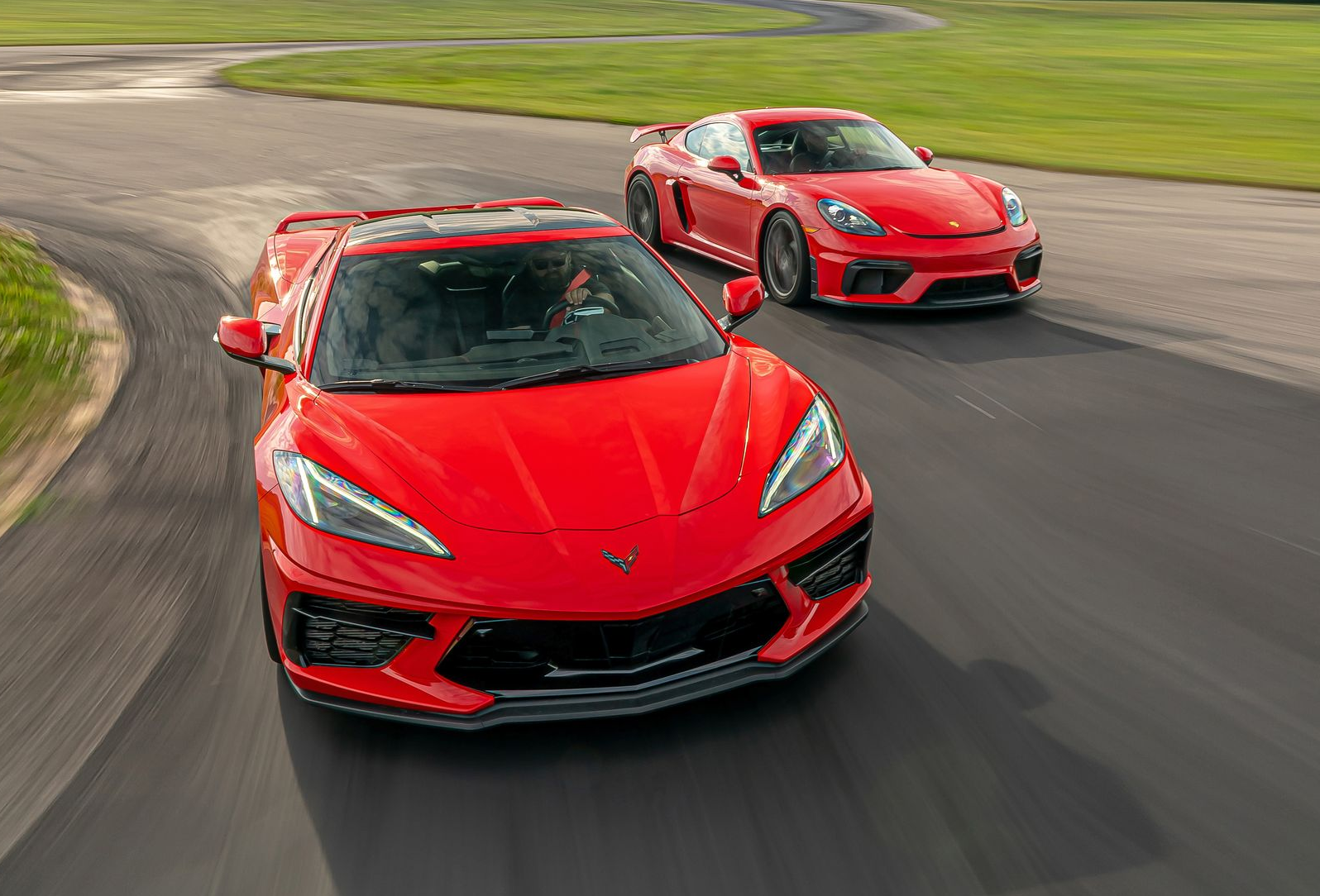 Tested: 2020 Chevrolet Corvette Z51 vs. Porsche 718 Cayman GT4
