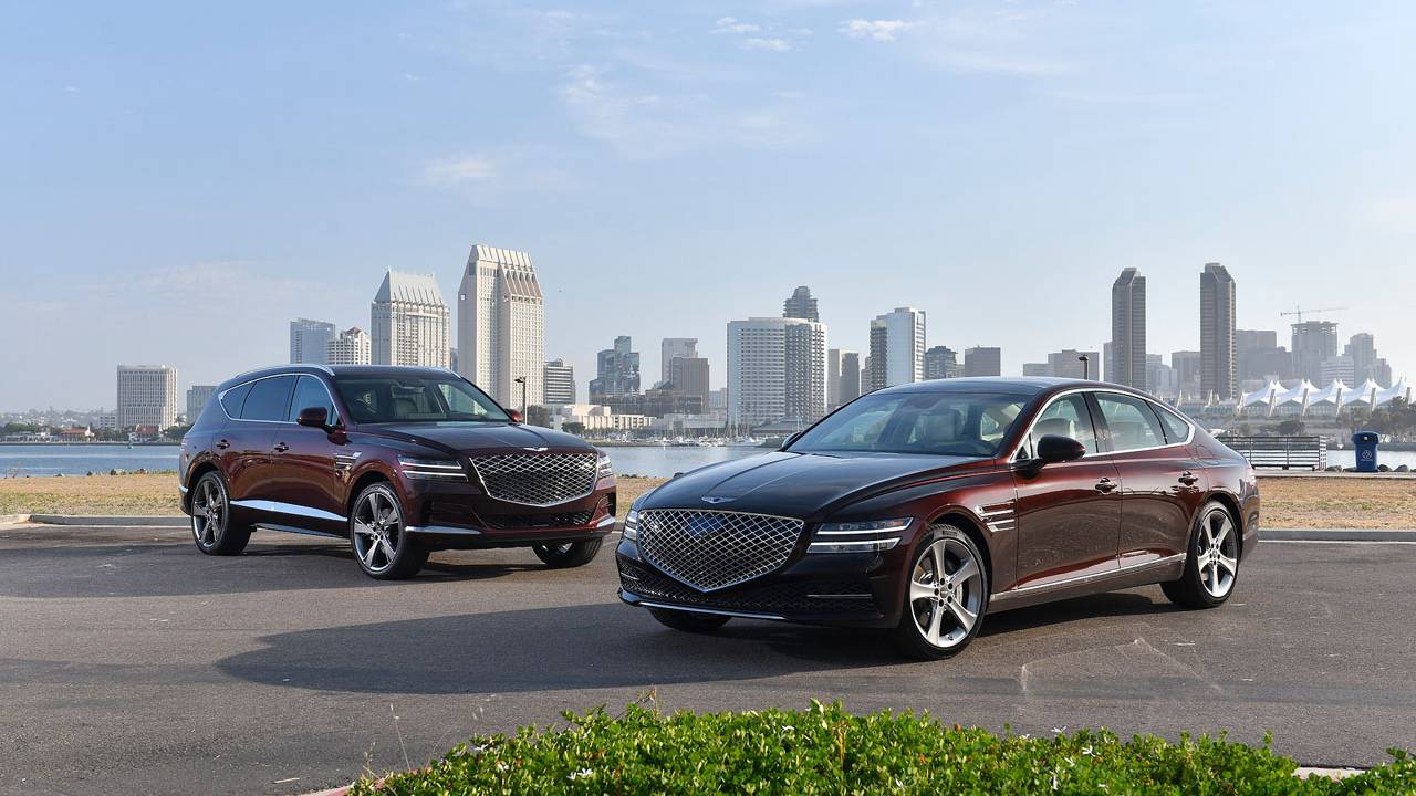 2021 Genesis GV80 and G80 both all-new luxury vehicles