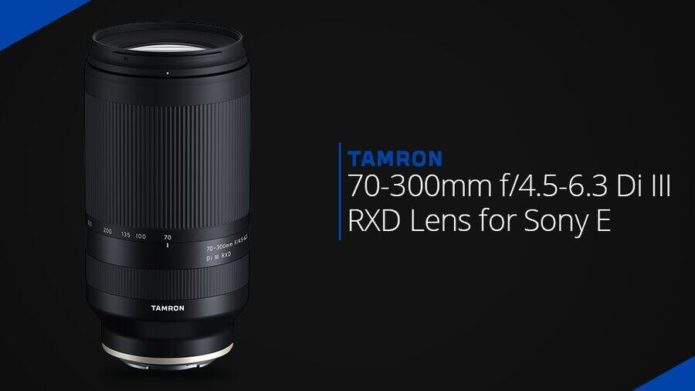 Tamron 70-300mm f/4.5-6.3 Di III RXD lens for Sony E-mount (model A047)