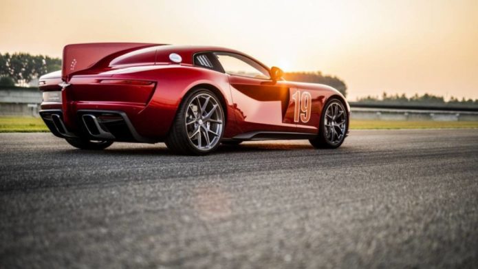Touring Superleggera Aero 3 features retro styling cues and a Ferrari’s heart
