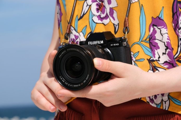 The Fujifilm X-S10 is a lightweight, mirrorless camera aimed at eliminating shake