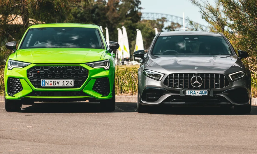 2020 Audi RS Q3 Sportback v Mercedes-AMG A45 S comparison : Hot 'hatch' review