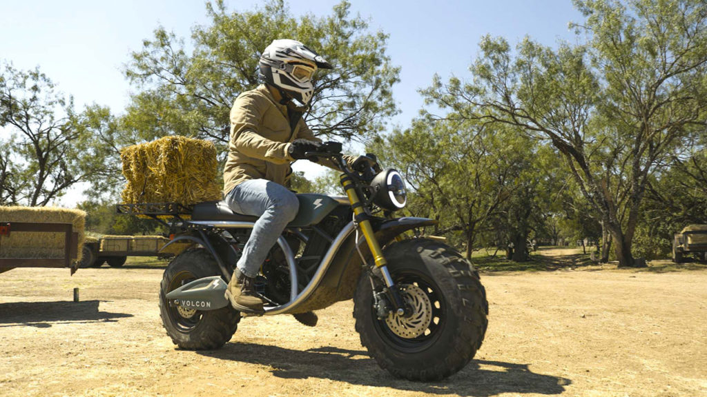 Volcon Grunt is an electric off-road motorcycle you can ride underwater