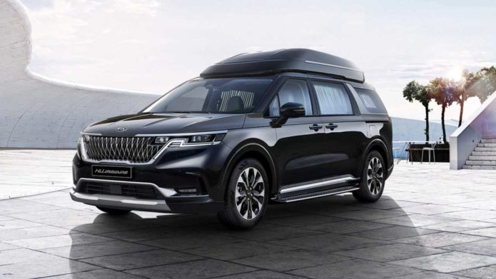 2021 Kia Carnival Limo Is A High-End People Mover With A Massive TV