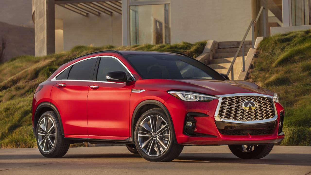 2022 Infiniti QX55 crossover coupe channels some FX spirit