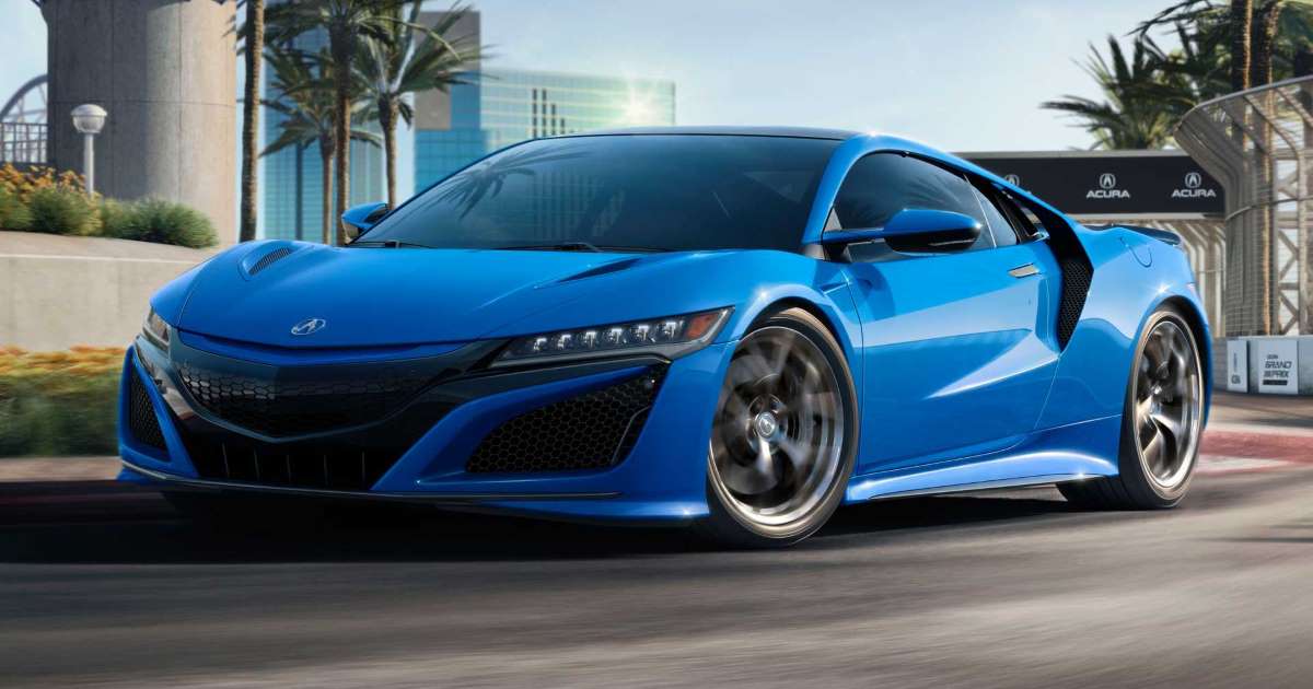 2021 Acura NSX Looks Retrotastic With Long Beach Blue Pearl Paint