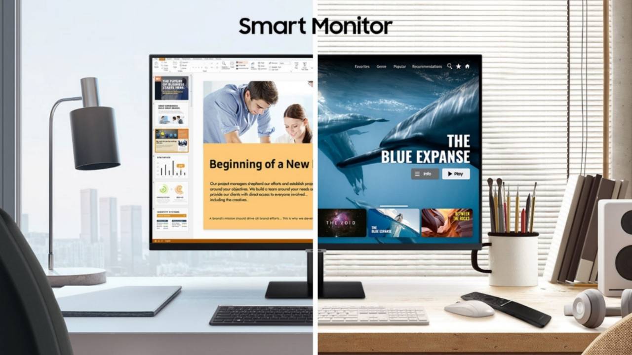 Samsung Smart Monitor is also a smart TV with Wi-Fi, Smart Hub app