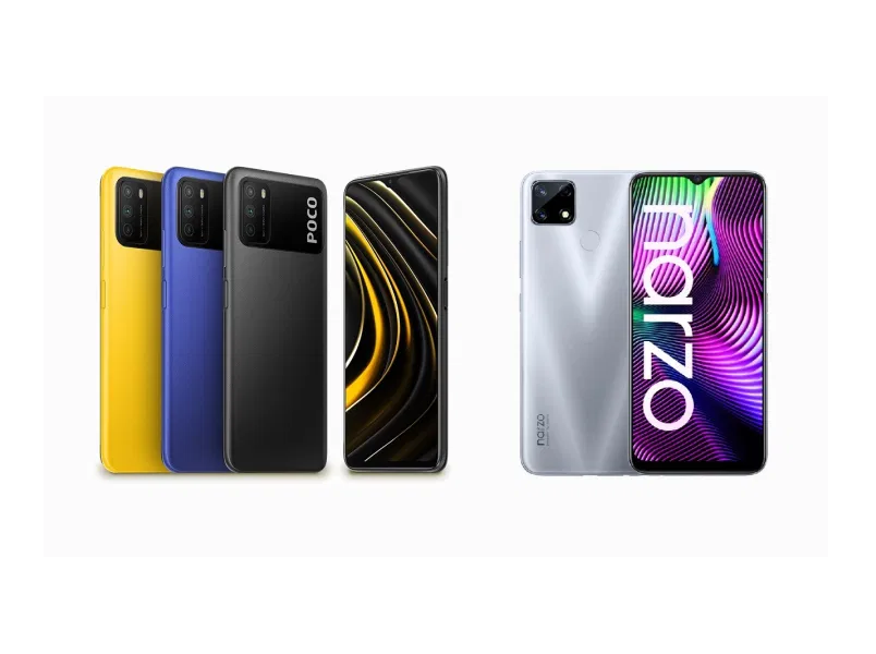 POCO M3 vs realme narzo 20 specs comparison