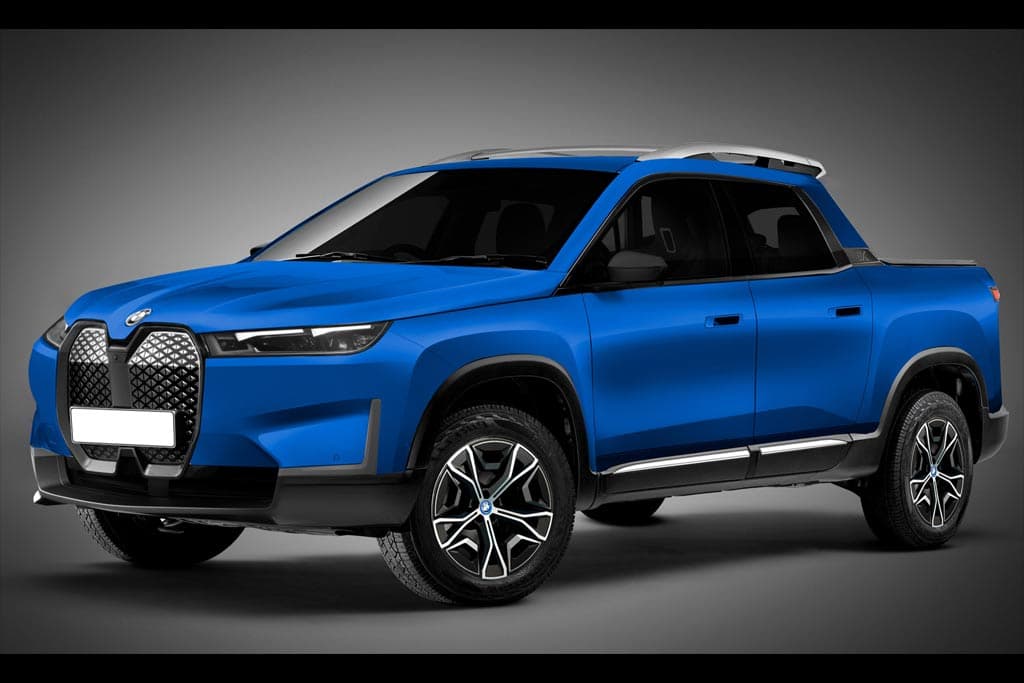 BMW iX EV pick-up imagined
