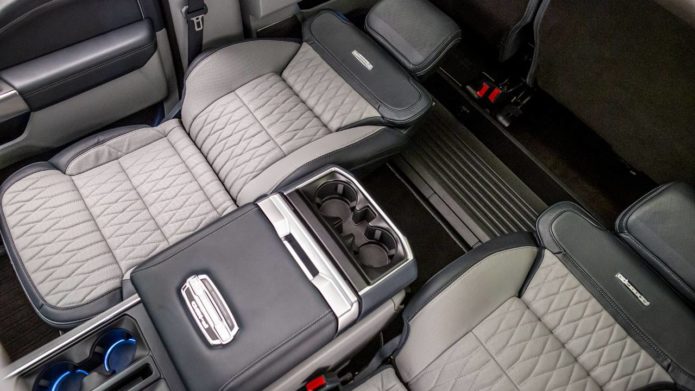 Ford shows off the patented Max Recline Seats for the new F-150
