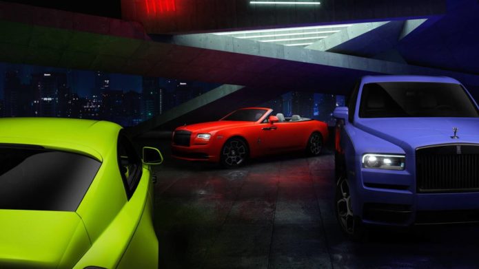Limited-edition Neon Nights Rolls-Royce Dawn, Wraith, and Cullinan debut