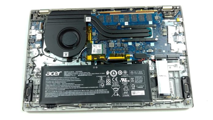 Inside Acer Swift 3X (SF314-510G) – disassembly and upgrade options