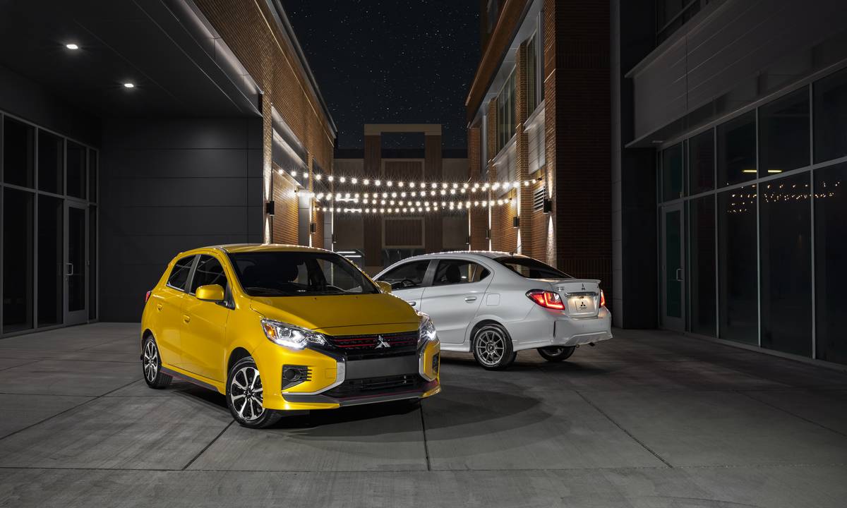 2021 Mitsubishi Mirage starts at $14,295; Mirage G4 has a $15,295 base price