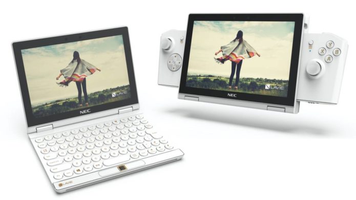 NEC LAVIE MINI is an 8-inch gaming laptop with a Switch-style controller