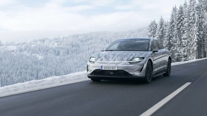 Sony VISION-S electric car tested on public roads in Europe