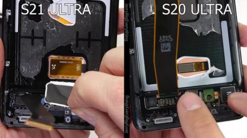 Galaxy S21 Ultra teardown reveals the bigger fingerprint sensor