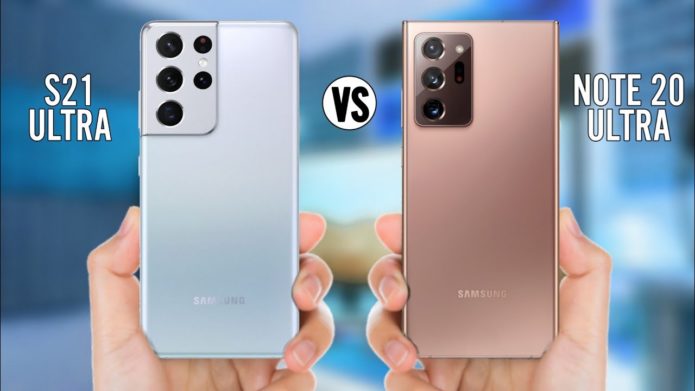 Samsung Galaxy S21 Ultra vs Galaxy Note 20 Ultra specs comparison
