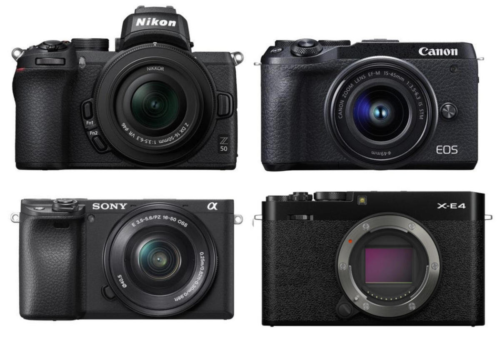 Fujifilm X-E4 vs Nikon Z50 vs Sony a6400 vs Canon EOS M6 Mark II – Comparison