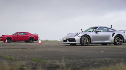 Watch: Dodge Demon Doesn’t Stand a Chance vs. Porsche 911 Turbo S in a Drag Race