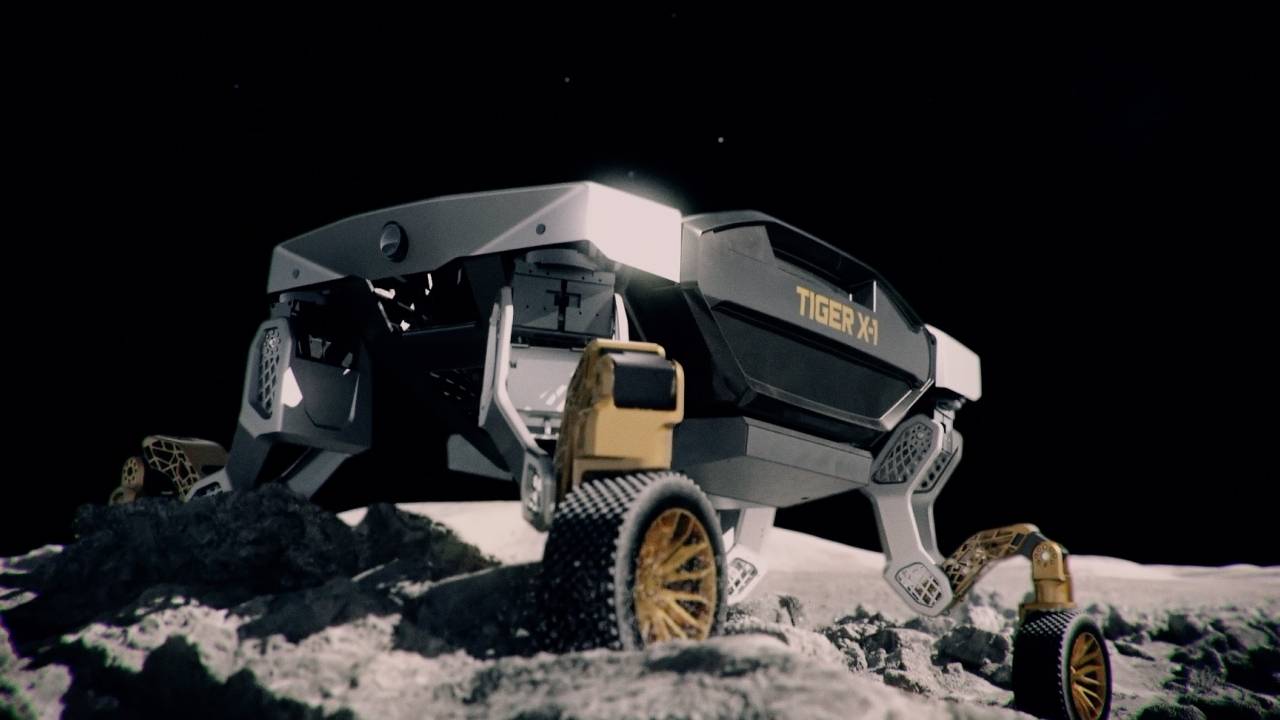 Hyundai TIGER concept vehicle can roll or walk on challenging terrain