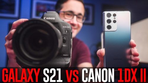 More than megapixels: 108MP Samsung Galaxy S21 Ultra vs. 20.2MP Canon 1DX II