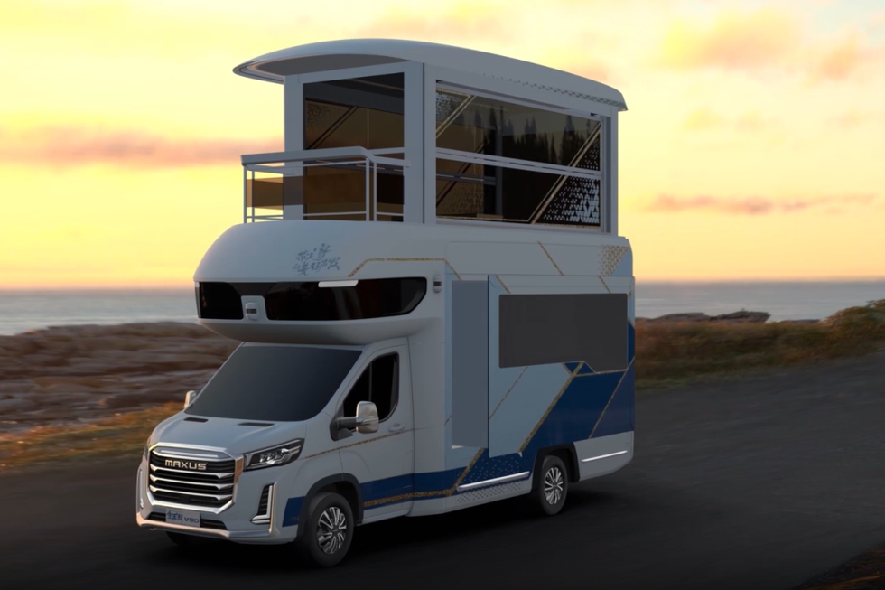 This Insane 2-Story Camper Van Has, No Joke, an Elevator