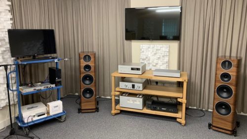 Inside the test rooms: Audiolab, Quad, Wharfedale