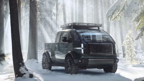 Canoo pickup is an all-electric truck that looks like no other