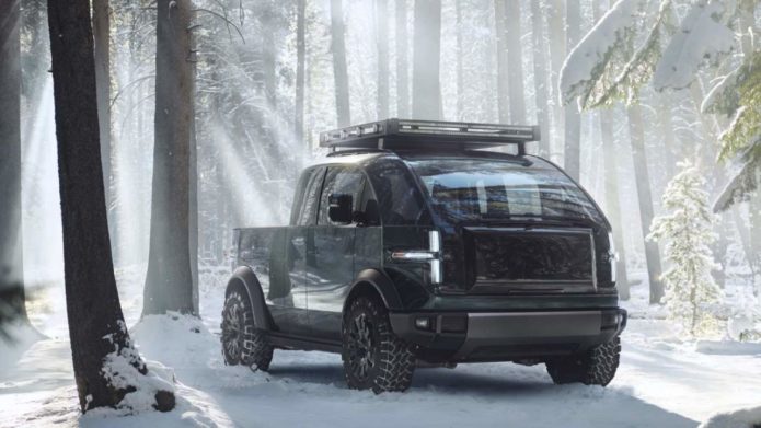 Canoo pickup is an all-electric truck that looks like no other